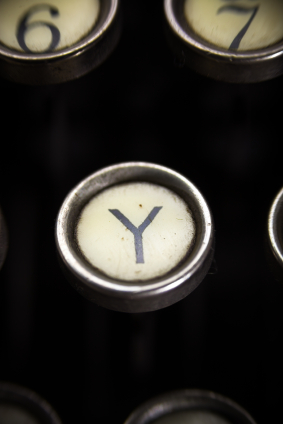 Old Typewriter - Y Key